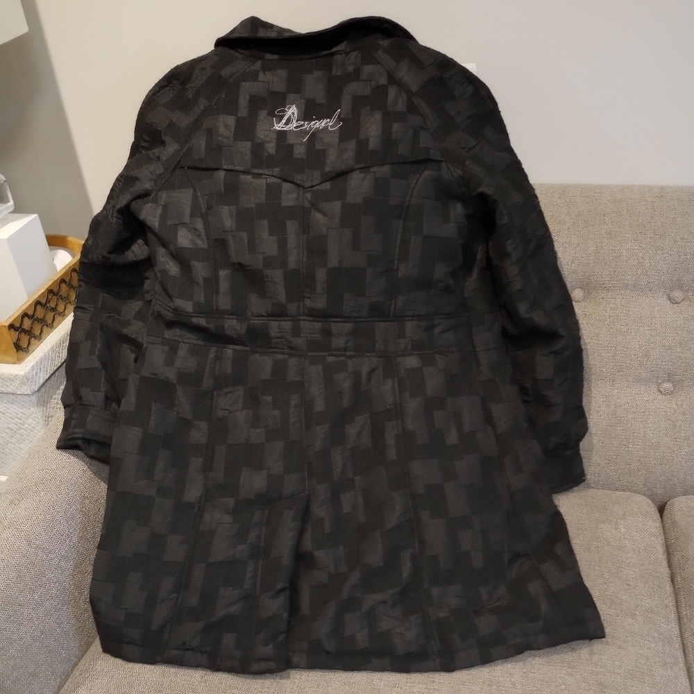 Desigual Coat oversized size 46 color black - Picture 6 of 10